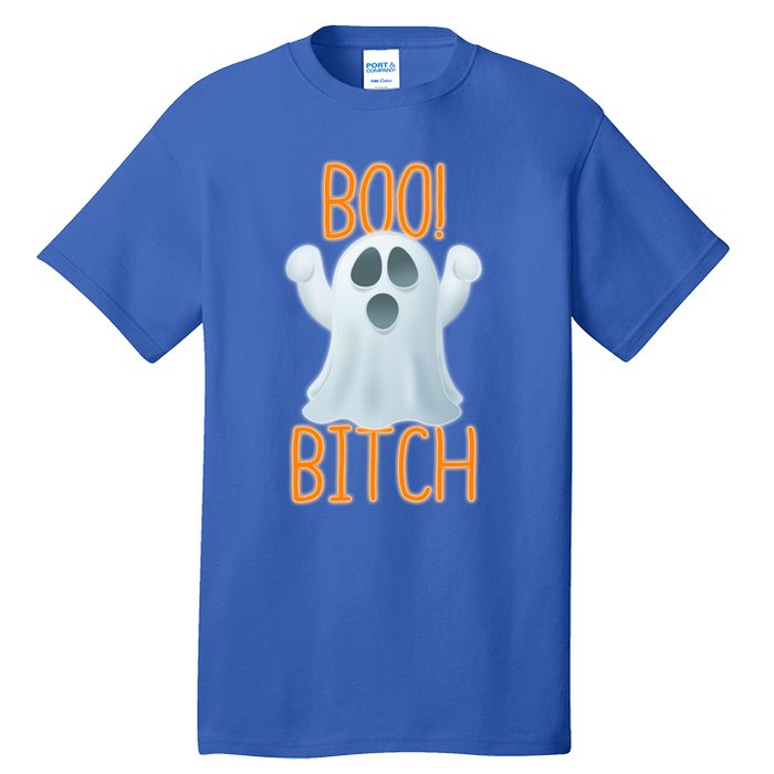 Boo Bitch Ghost Puns Halloween Humor Top Gift Tall T-Shirt