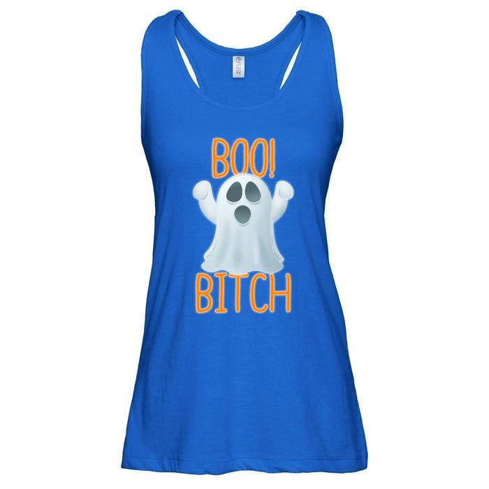 Boo Bitch Ghost Puns Halloween Humor Top Gift Ladies Essential Flowy Tank