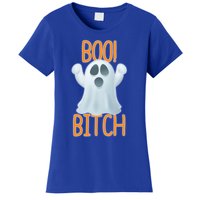 Boo Bitch Ghost Puns Halloween Humor Top Gift Women's T-Shirt