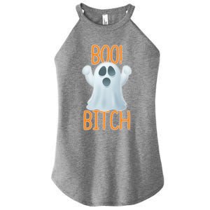 Boo Bitch Ghost Puns Halloween Humor Top Gift Women's Perfect Tri Rocker Tank