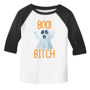 Boo Bitch Ghost Puns Halloween Humor Top Gift Toddler Fine Jersey T-Shirt