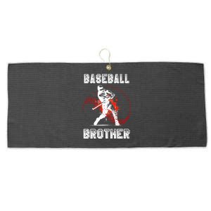 Baseball Brother Gift Brother Baseball FatherS Day Funny Gift Large Microfiber Waffle Golf Towel