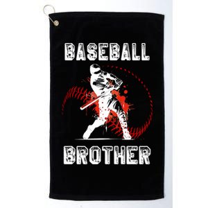 Baseball Brother Gift Brother Baseball FatherS Day Funny Gift Platinum Collection Golf Towel