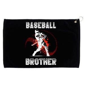 Baseball Brother Gift Brother Baseball FatherS Day Funny Gift Grommeted Golf Towel