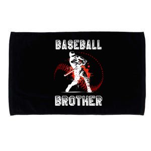 Baseball Brother Gift Brother Baseball FatherS Day Funny Gift Microfiber Hand Towel