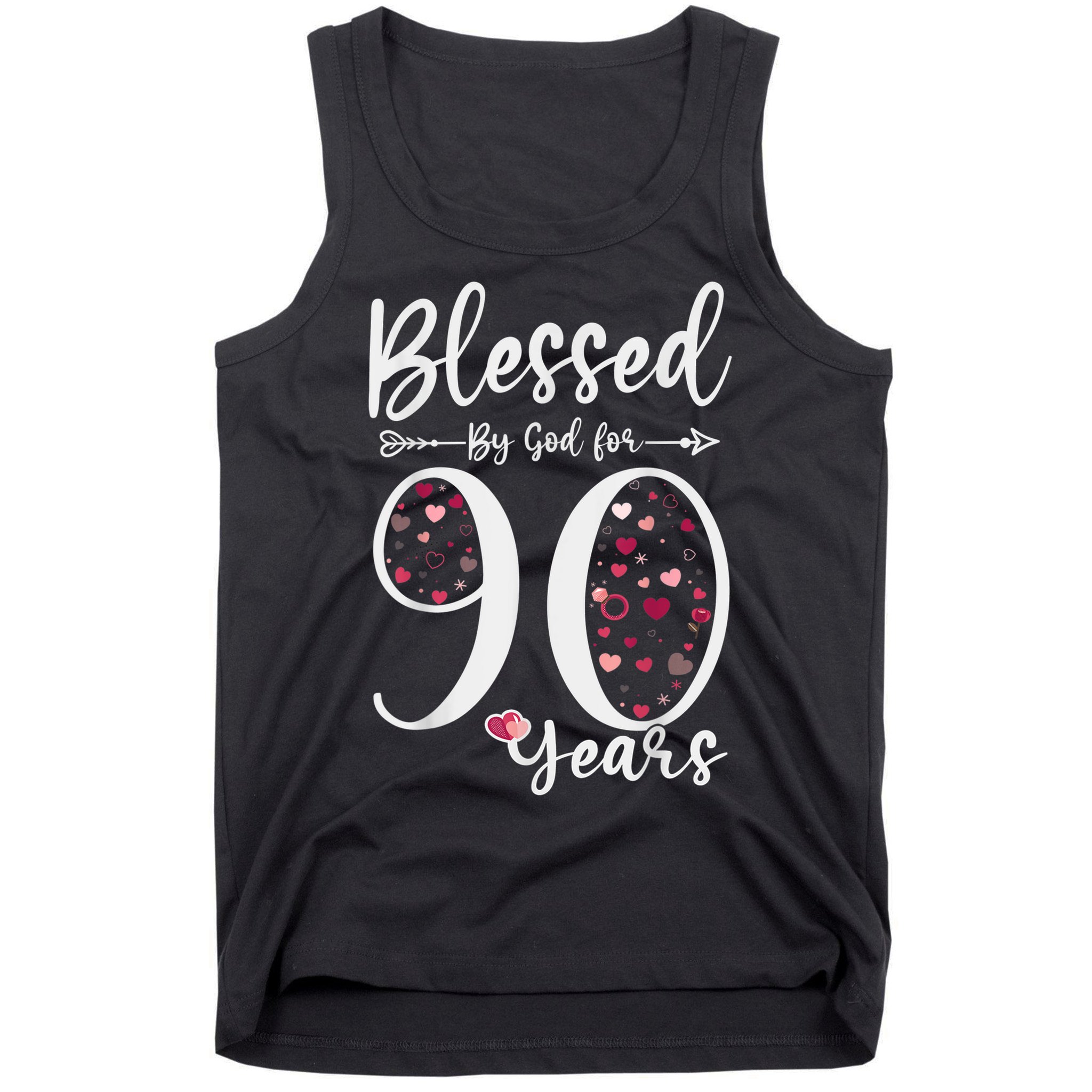 Blessed by God For 90 Years Old 90th Birthday Gift For Wo Tank Top