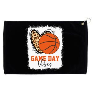 Bleached Basketball Game Day Vibes Mom Grommeted Golf Towel