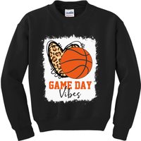 Bleached Basketball Game Day Vibes Mom Kids Sweatshirt