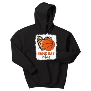 Bleached Basketball Game Day Vibes Mom Kids Hoodie