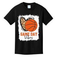 Bleached Basketball Game Day Vibes Mom Kids T-Shirt