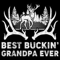 Best Buckin Grandpa Ever Deer Hunting Fathers Day Gift Doggie Tank