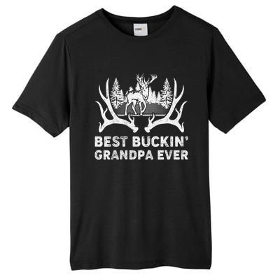 Best Buckin Grandpa Ever Deer Hunting Fathers Day Gift Tall Fusion ChromaSoft Performance T-Shirt