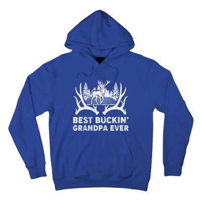 Best Buckin Grandpa Ever Deer Hunting Fathers Day Gift Hoodie