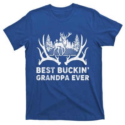 Best Buckin Grandpa Ever Deer Hunting Fathers Day Gift T-Shirt