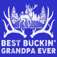 Best Buckin Grandpa Ever Deer Hunting Fathers Day Gift 16 in Basic Backpack