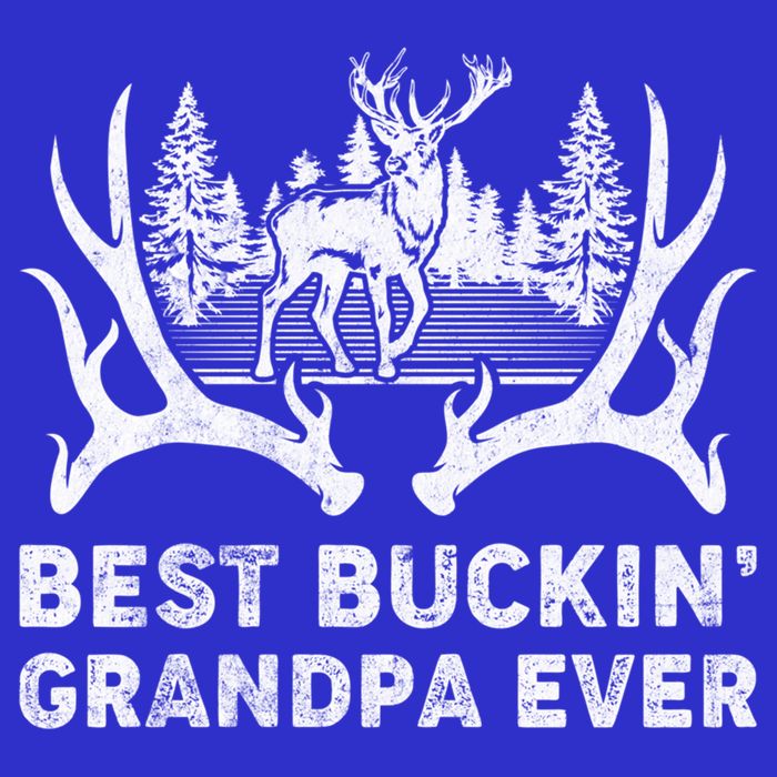 Best Buckin Grandpa Ever Deer Hunting Fathers Day Gift 16 in Basic Backpack