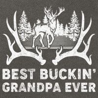 Best Buckin Grandpa Ever Deer Hunting Fathers Day Gift Cotton Canvas Backpack