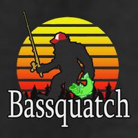 Bassquatch Bigfoot Gifts For Fishing Sasquatch 11oz C Handle Ceramic Mug