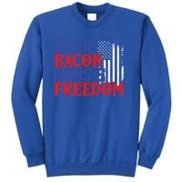 Beer Bacon Gun Freedom American Flag Usa Country Gift Sweatshirt