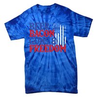 Beer Bacon Gun Freedom American Flag Usa Country Gift Tie-Dye T-Shirt