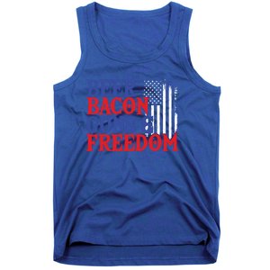 Beer Bacon Gun Freedom American Flag Usa Country Gift Tank Top