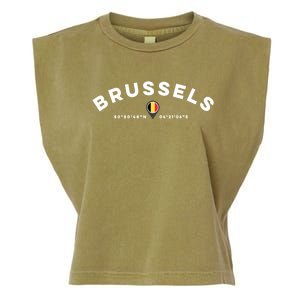 Brussels Belgium Gift Garment-Dyed Women's Muscle Tee