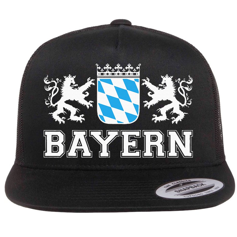 Bayern Bavaria German Munich Oktoberfest Germany Flat Bill Trucker Hat