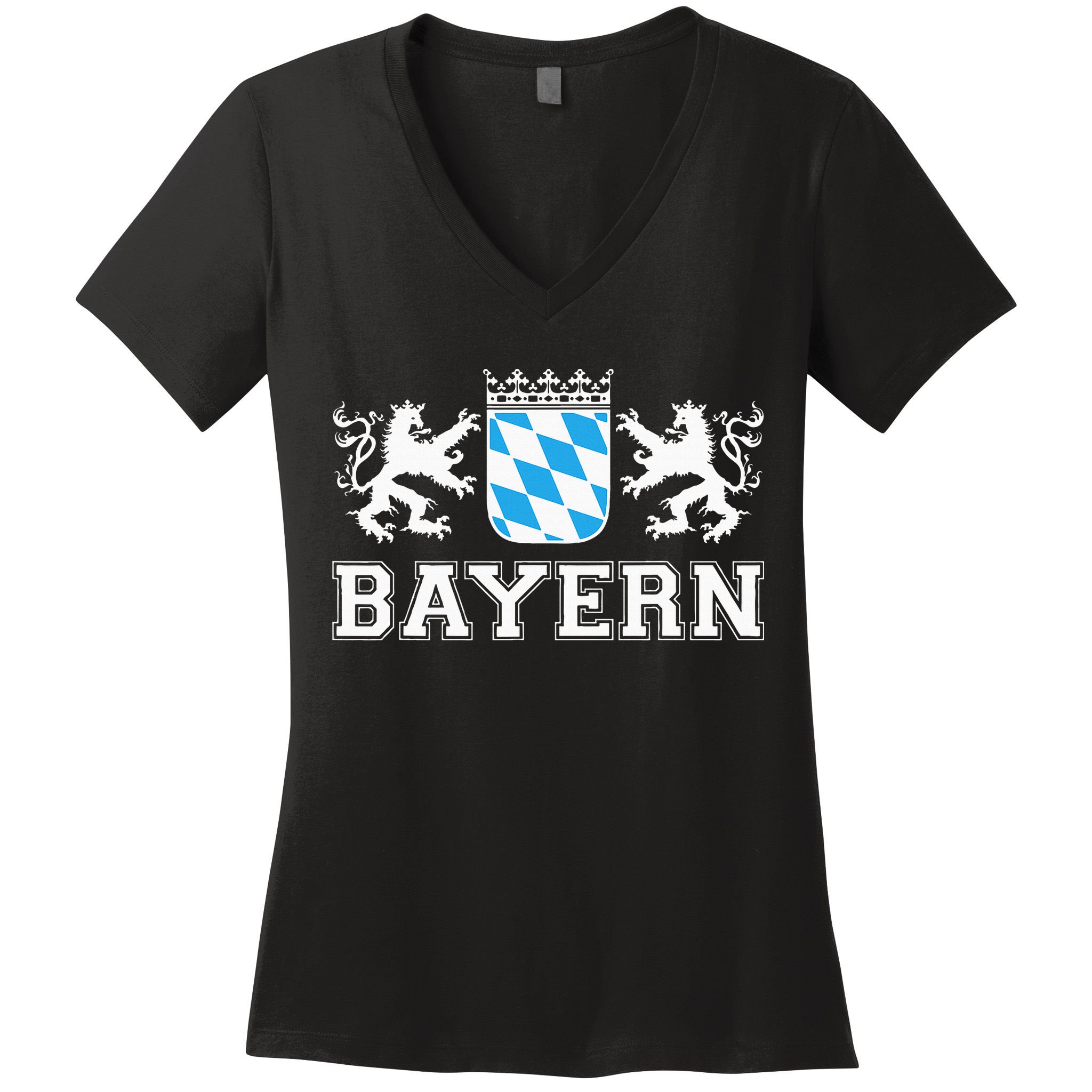 Bayern Bavaria German Munich Oktoberfest Germany Women's V-Neck T-Shirt