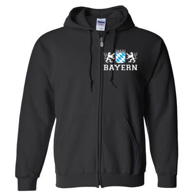 Bayern Bavaria German Munich Oktoberfest Germany Full Zip Hoodie