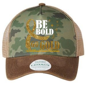 Be Bold Go Gold Childhood Cancer Awareness Legacy Tie Dye Trucker Hat