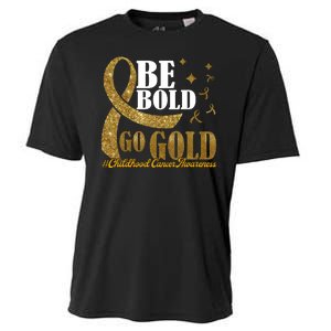 Be Bold Go Gold Childhood Cancer Awareness Cooling Performance Crew T-Shirt