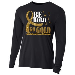 Be Bold Go Gold Childhood Cancer Awareness Cooling Performance Long Sleeve Crew