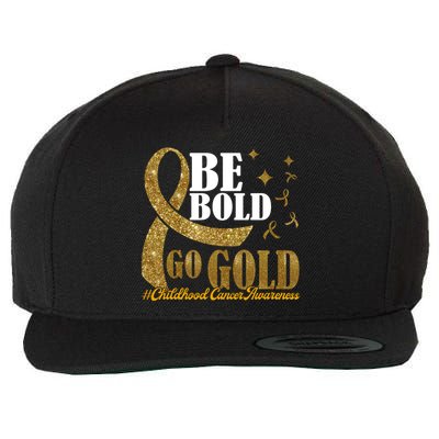Be Bold Go Gold Childhood Cancer Awareness Wool Snapback Cap