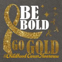 Be Bold Go Gold Childhood Cancer Awareness Cotton Canvas Backpack