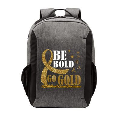 Be Bold Go Gold Childhood Cancer Awareness Vector Backpack