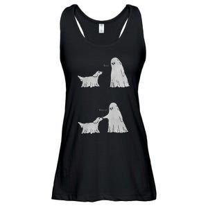 Boo Boop Ghost Dog Halloween Ladies Essential Flowy Tank