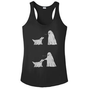 Boo Boop Ghost Dog Halloween Ladies PosiCharge Competitor Racerback Tank