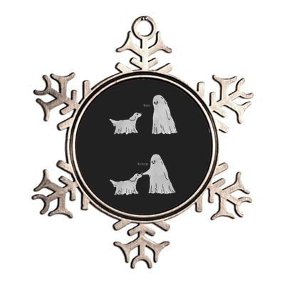 Boo Boop Ghost Dog Halloween Metallic Star Ornament