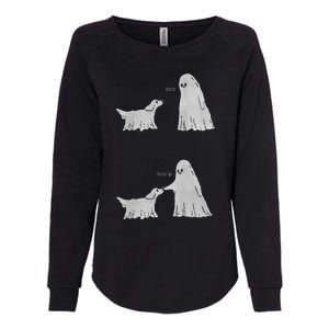 Boo Boop Ghost Dog Halloween Womens California Wash Sweatshirt