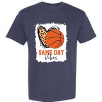 Bleached Basketball Game Day Vibes Basketball Mom Game Day Garment-Dyed Heavyweight T-Shirt