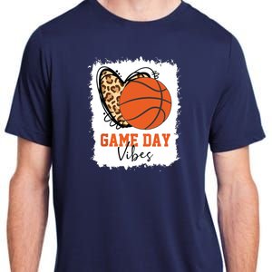 Bleached Basketball Game Day Vibes Basketball Mom Game Day Adult ChromaSoft Performance T-Shirt