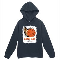 Bleached Basketball Game Day Vibes Basketball Mom Game Day Urban Pullover Hoodie