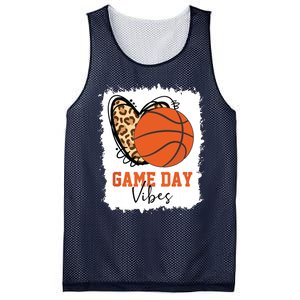 Bleached Basketball Game Day Vibes Basketball Mom Game Day Mesh Reversible Basketball Jersey Tank