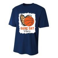 Bleached Basketball Game Day Vibes Basketball Mom Game Day Performance Sprint T-Shirt