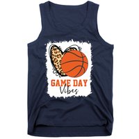 Bleached Basketball Game Day Vibes Basketball Mom Game Day Tank Top