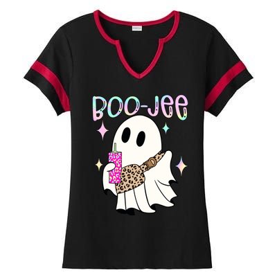 Boojee Boojee Ghost Halloween Witch Fall Purse Humor Great Gift Ladies Halftime Notch Neck Tee