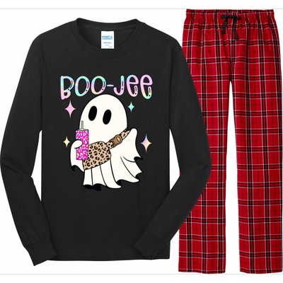 Boojee Boojee Ghost Halloween Witch Fall Purse Humor Great Gift Long Sleeve Pajama Set