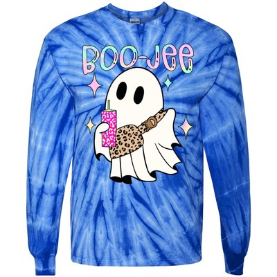 Boojee Boojee Ghost Halloween Witch Fall Purse Humor Great Gift Tie-Dye Long Sleeve Shirt