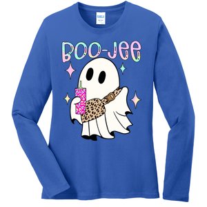 Boojee Boojee Ghost Halloween Witch Fall Purse Humor Great Gift Ladies Long Sleeve Shirt