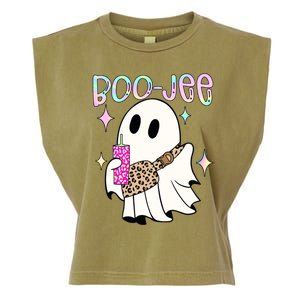 Boojee Boojee Ghost Halloween Witch Fall Purse Humor Great Gift Garment-Dyed Women's Muscle Tee